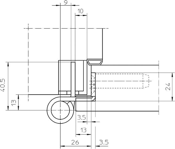 Simonswerk OT-Band, VARIANT VX 7939/160, 2tlg., DL-R edelstahl matt gebürstet