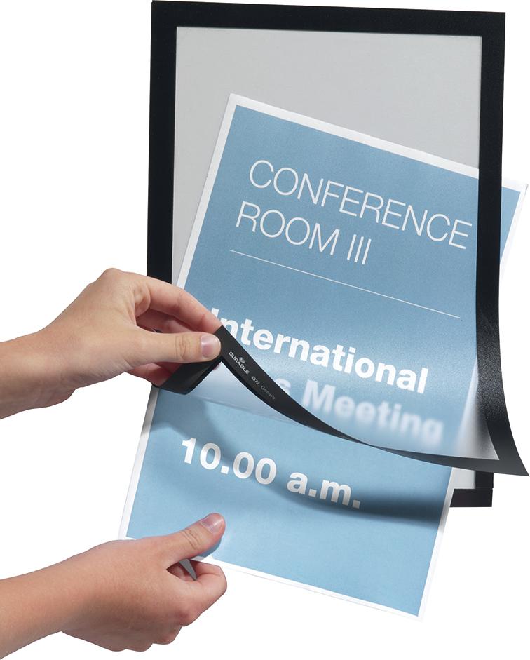 DURABLE Magnetrahmen DURAFRAME 487201 DIN A4 schwarz 2 St./Pack.