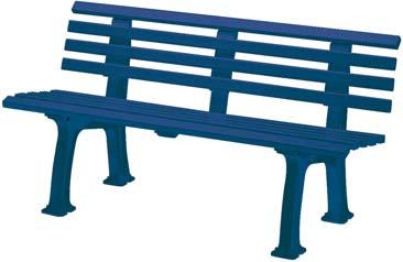 Bank Mod. Sylt 3 Sitzer blau 150 cm