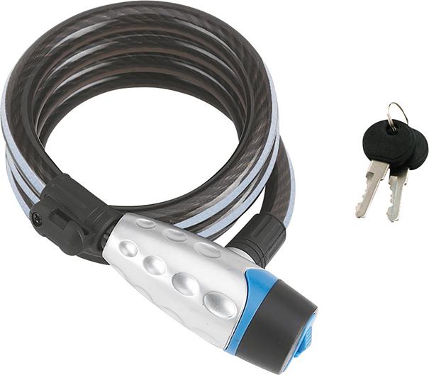 Burg-Wächter AV-Stahlkabelschloss, 800mm 650 80 Reflex, silber