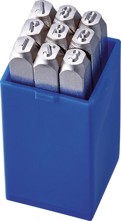 Turnus Schlagzahlen-Satz vernickelt Schrifthöhe 12mm