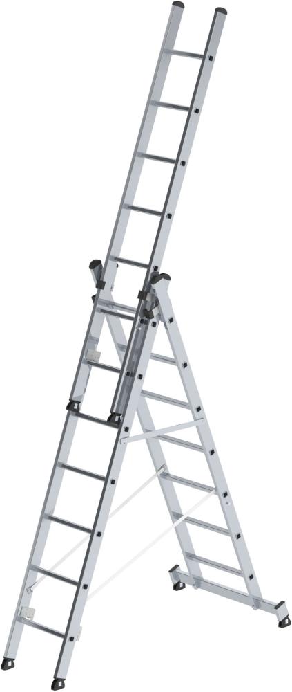 Alu-Mehrzweckleiter 3x7 Sprossen,nivello