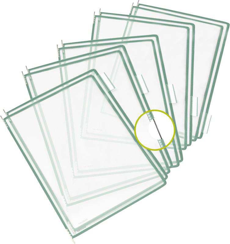 Sichttafel A4 grün Pckg. a 10 Stück