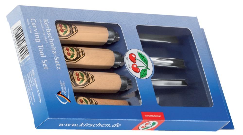 Kirschen Kerbschnitzwerkzeug 4tlg.-Karton 3424