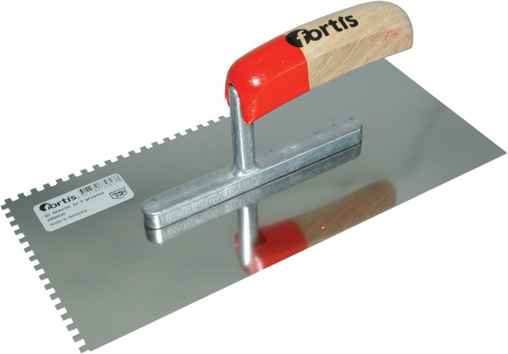 Fortis Glättekelle gezahnt rfr. 280x130mm 10x10mm