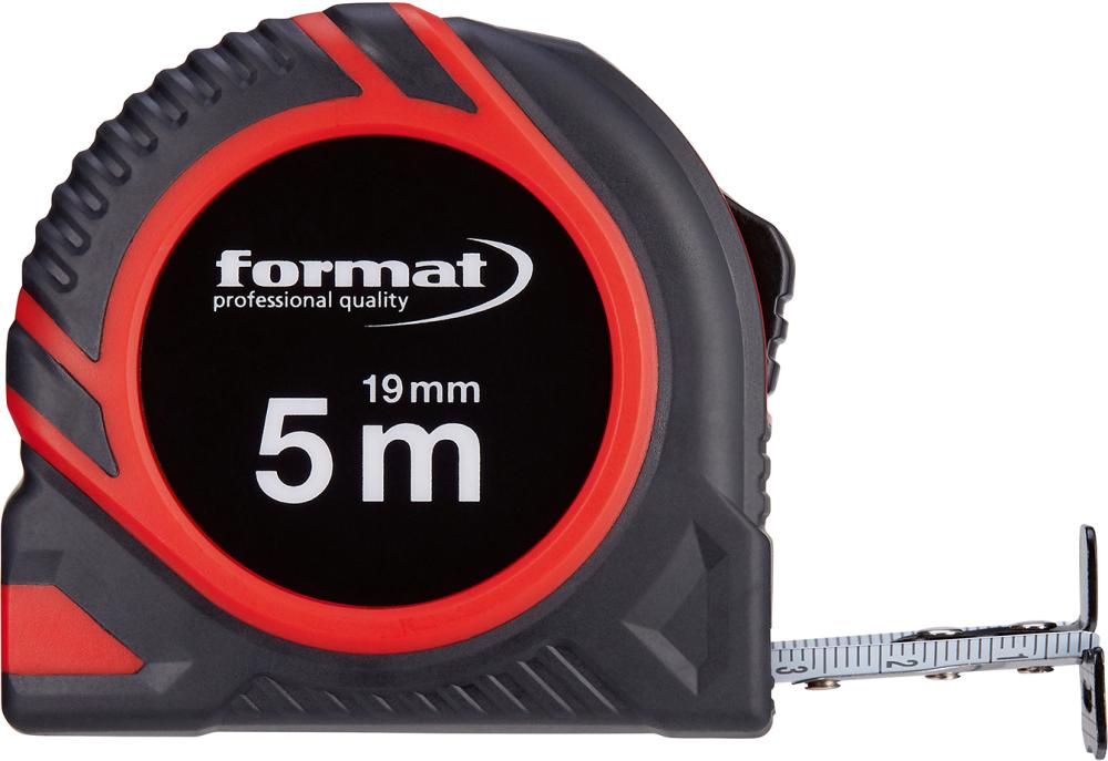 Format Taschenbandmaß 2mx16mm weiß