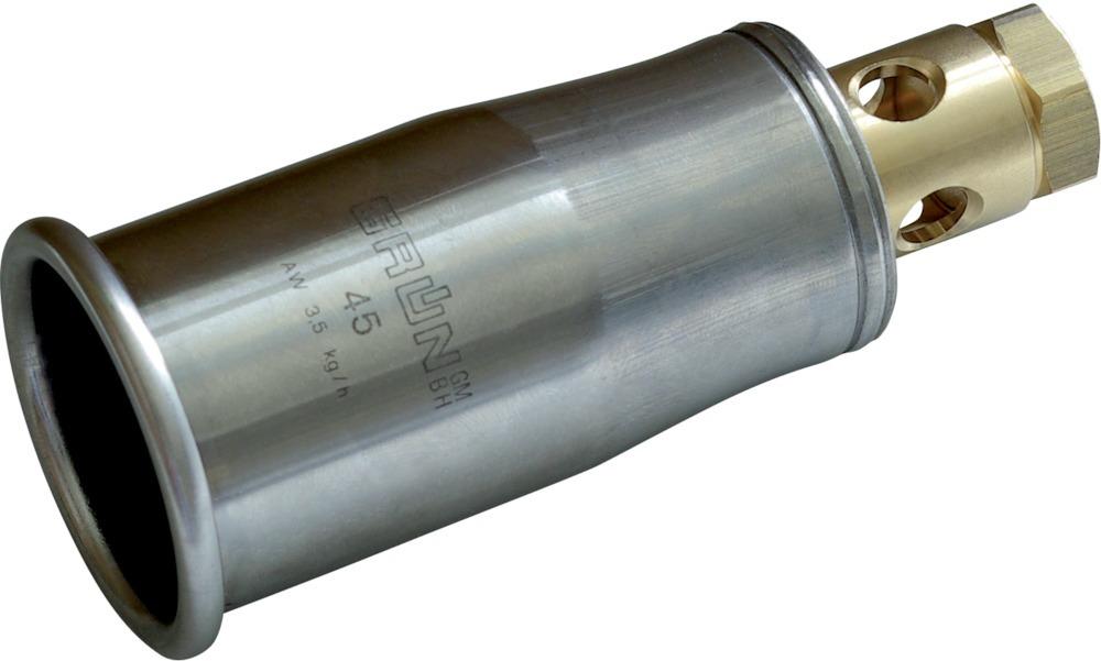 Grün Edelstahl-Brennerkopf D 45