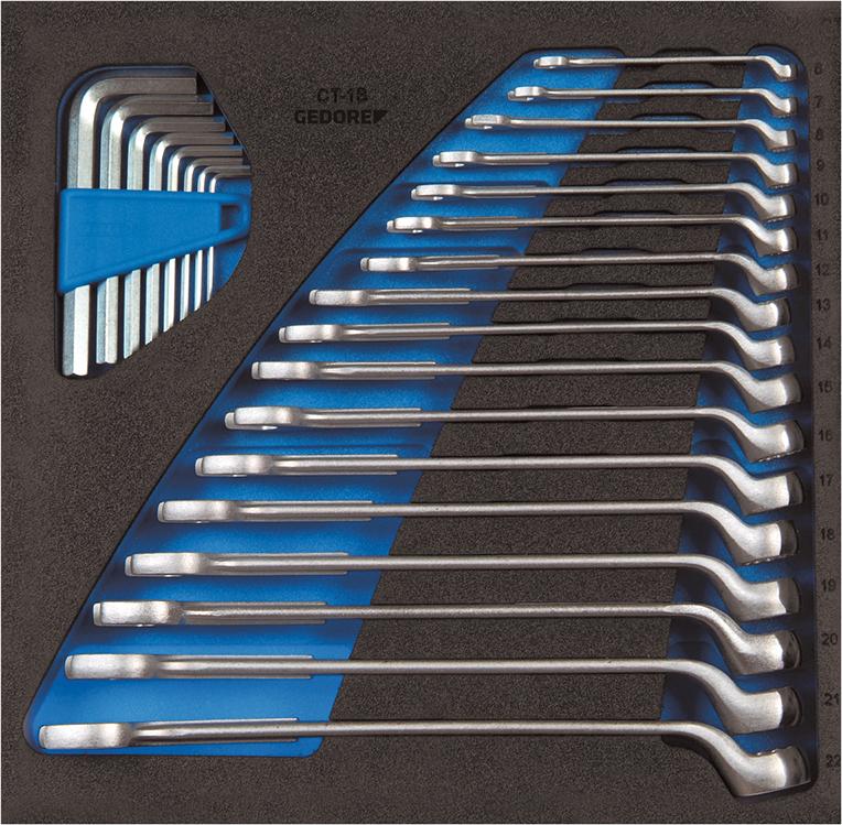 Gedore Werkzeugmodul CT2/3 Ring-Maulschlüssel gekröpft