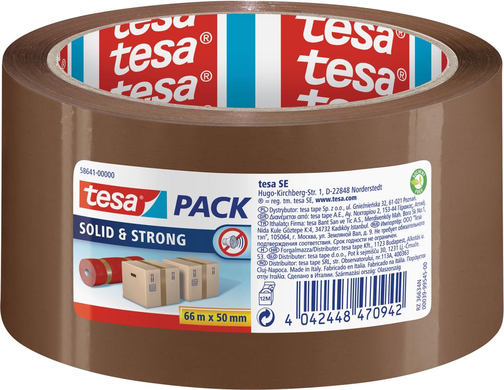 tesa tesapack 66m x 50mm braun 58641