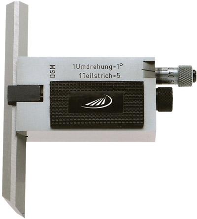 Helios Preisser Präzisions-Haarwinkel verschiebbares Lineal