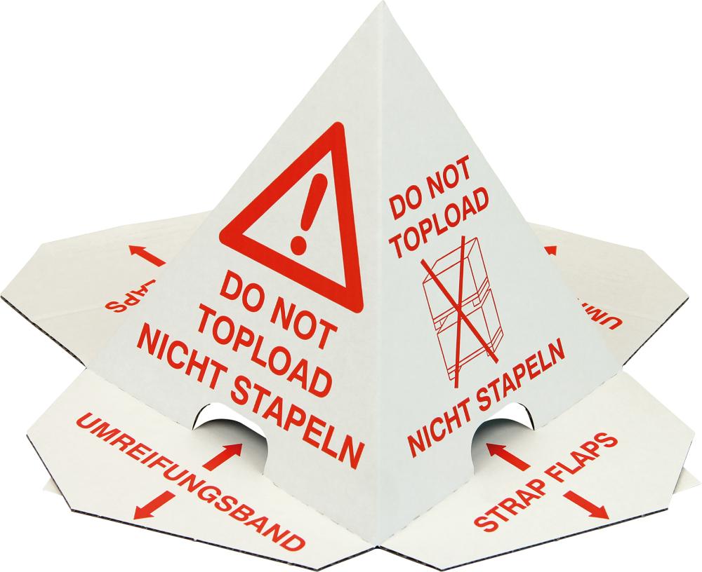 Palettenhütchen Bitte nicht stapeln