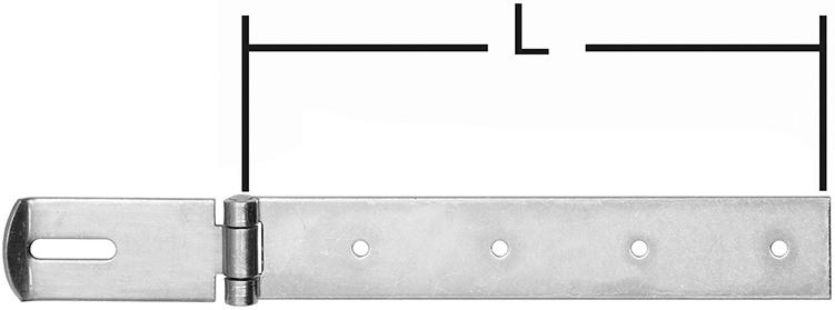Überfalle gerade Ausführung, 200mm hell verz.