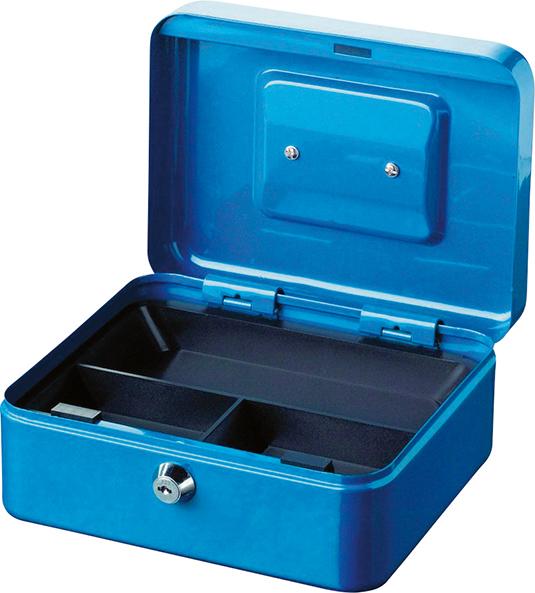 Burg-Wächter OB-Geldkassette, mit Hartgeldeinsatz, Money 5020, Stahlblech blau