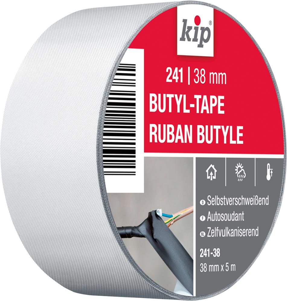 Kip Butylkautschukband schw. 38 mm x 5 m