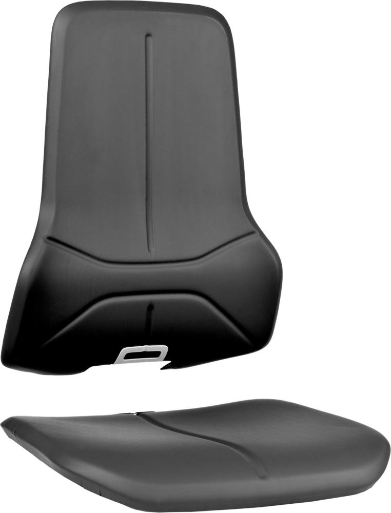 Polsterelement schwarz Kunstleder