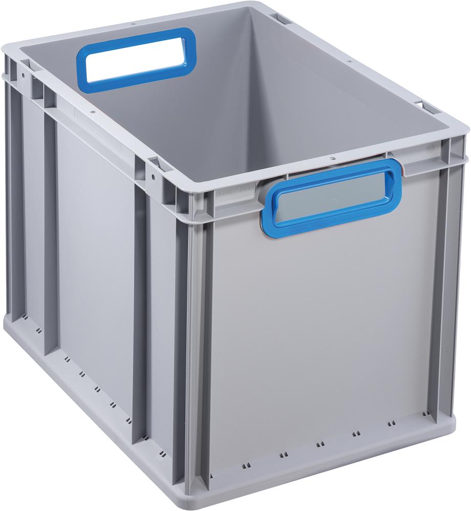 EuroBox 432,400x300x320mmGriffe offen,grau/blau