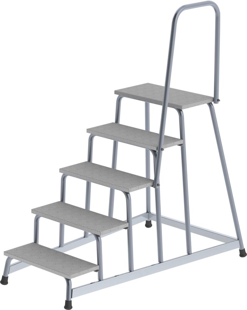 Alu-Arbeitspodest 5 Stuf.mit Handlauf, starr