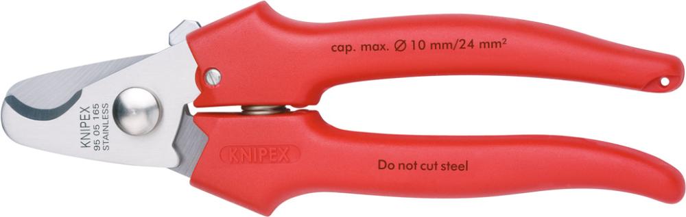 Knipex Kabelschere mit Öffnungsfeder 165mm