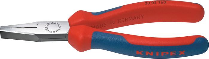 Knipex Flachzange poliert mit Mehrkomponenten-Griffen 140mm