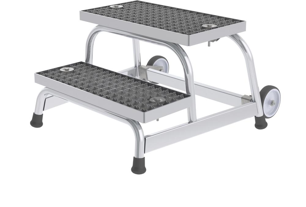 Aluminium Arbeitspodest 2,4m, 2 Stufen