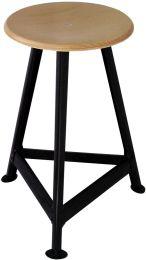 Bandstahl-Hocker 3 Beine, H500 mm RAL9005