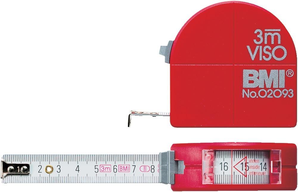 BMI Taschenbandmass m.Sichtf.3mx16mm m.Zirkel