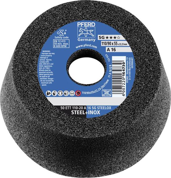 Pferd Schleiftopf 20A16QSG 110x55mm