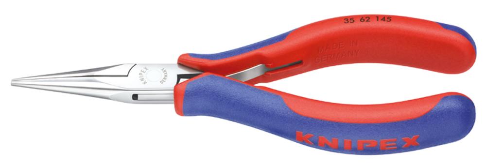 Knipex Greifzange Elektronik Backen flachrund 145mm