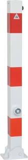 Absperrpfosten umlegbar verz. rot/w 70x70mmSchake