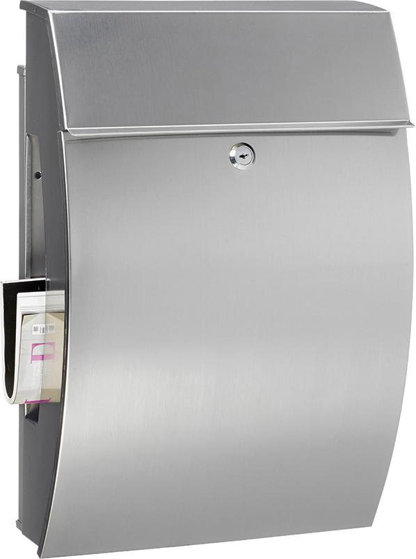 Burg-Wächter GA-Briefkasten, Hamburg 3815 Ni, Edelstahl, edelstahl mit Schutzlack versiegelt