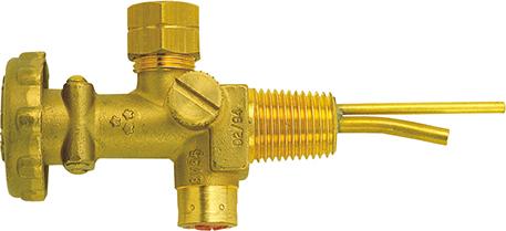 GCE Kleinstflaschenventil Propan G3/8" links mit Überdrucksicherung