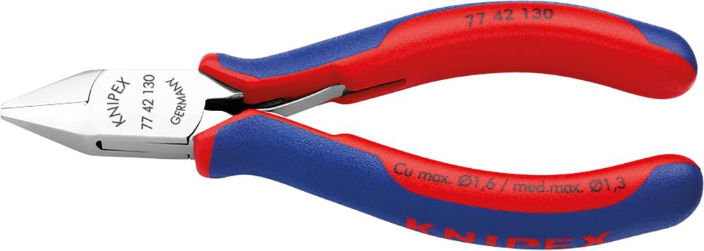 Knipex Seitenschneider Elektronik Rundkopf mit kleiner Fase 115mm