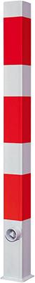 Absperrpfosten 70x70 r/w herausnehmbar 1400 mm