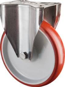 Bockr. Polyure./EdelstahlRad-d 100 mm 120Kg Tragf.