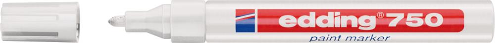 edding Lackmarker 750, 2-4 mm, Farbe: weiß