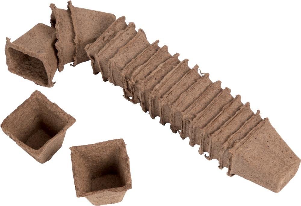 Anzuchttöpfe, eck 6X6 cm, 20 St.