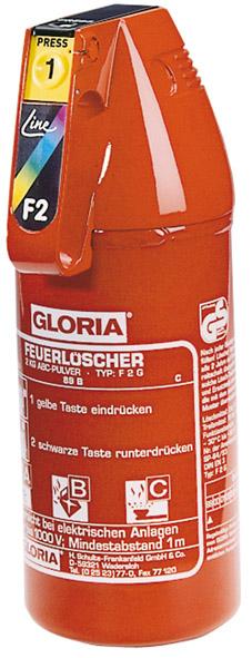 Auto-Pulverlöscher F 2 G 2 kg