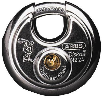 Abus AV-Vorhangschloss, Diskus 24/70 Lock-Tag, Edelstahl