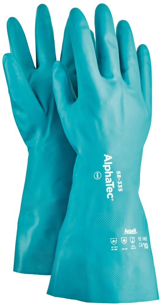 Ansell Handsch. AlphaTec 58-335,Nitril, grün, Gr. 11