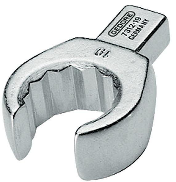 Gedore Einsteck-Ringschl. offen 22mm 9x12mm 4kt.