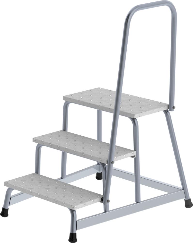 Alu-Arbeitspodest 3 Stuf.mit Handlauf, starr