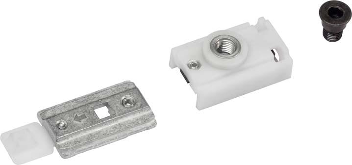 Dorma Rastfeststelleinheit zu Gleitschiene G-N silberfa