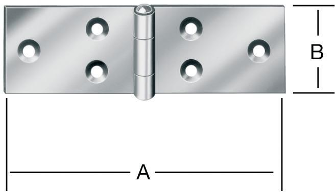 Gerolltes br. Tischband VA/100 mm