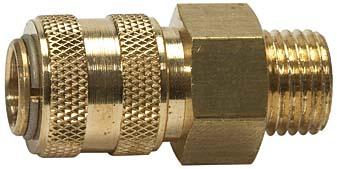 Riegler Schnellverschlusskupplung connectline Messing blank AG G1/8Zoll NW5