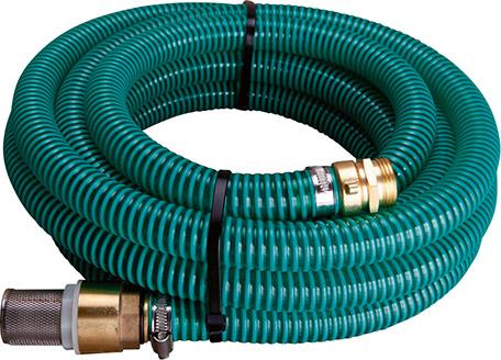 APD Saugschlauchgarnitur grün/transparent 1" IG/AG, 4m