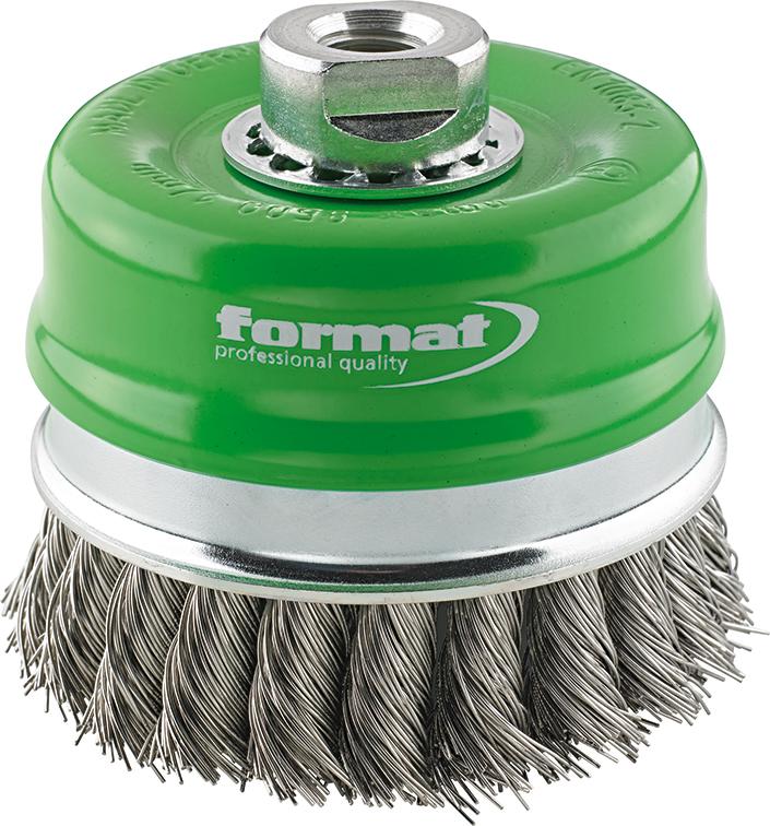 Format Pinselbürste rostfrei M14gezopft 80x0,5mm