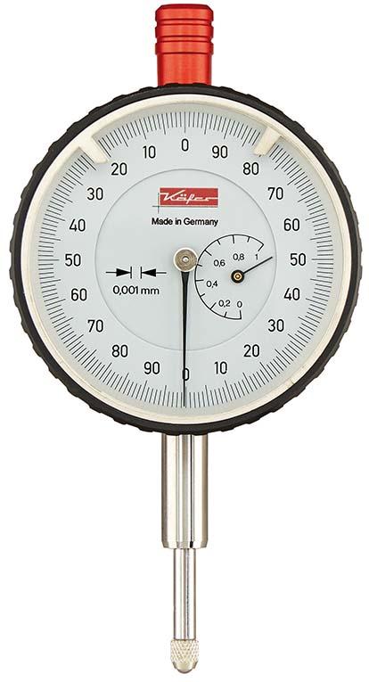 Käfer Präzisions-Messuhr FM1000T linkslaufend beziffert