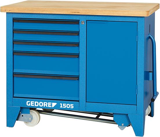 Gedore Rollwerkbank mit 5 Schubladen 1100x652x900mm