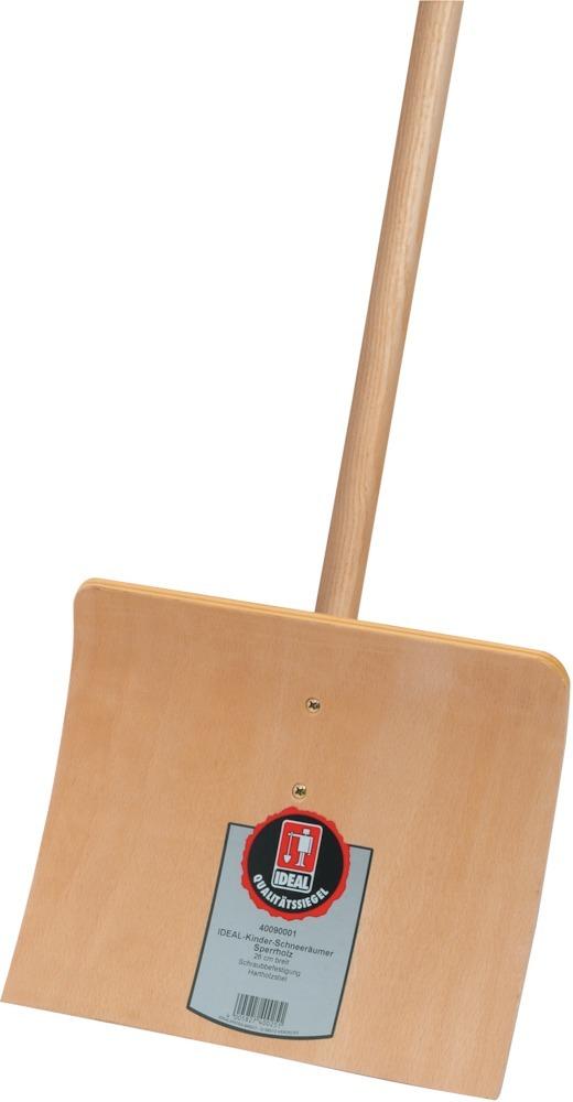 Ideal Kinder-Schneeschieber Holz mit Stiel