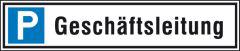 Parkplatzschild 520 x110 mm Alu, G-leit.